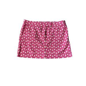 J CREW Star Print 100% Cotton Skirt Size 10